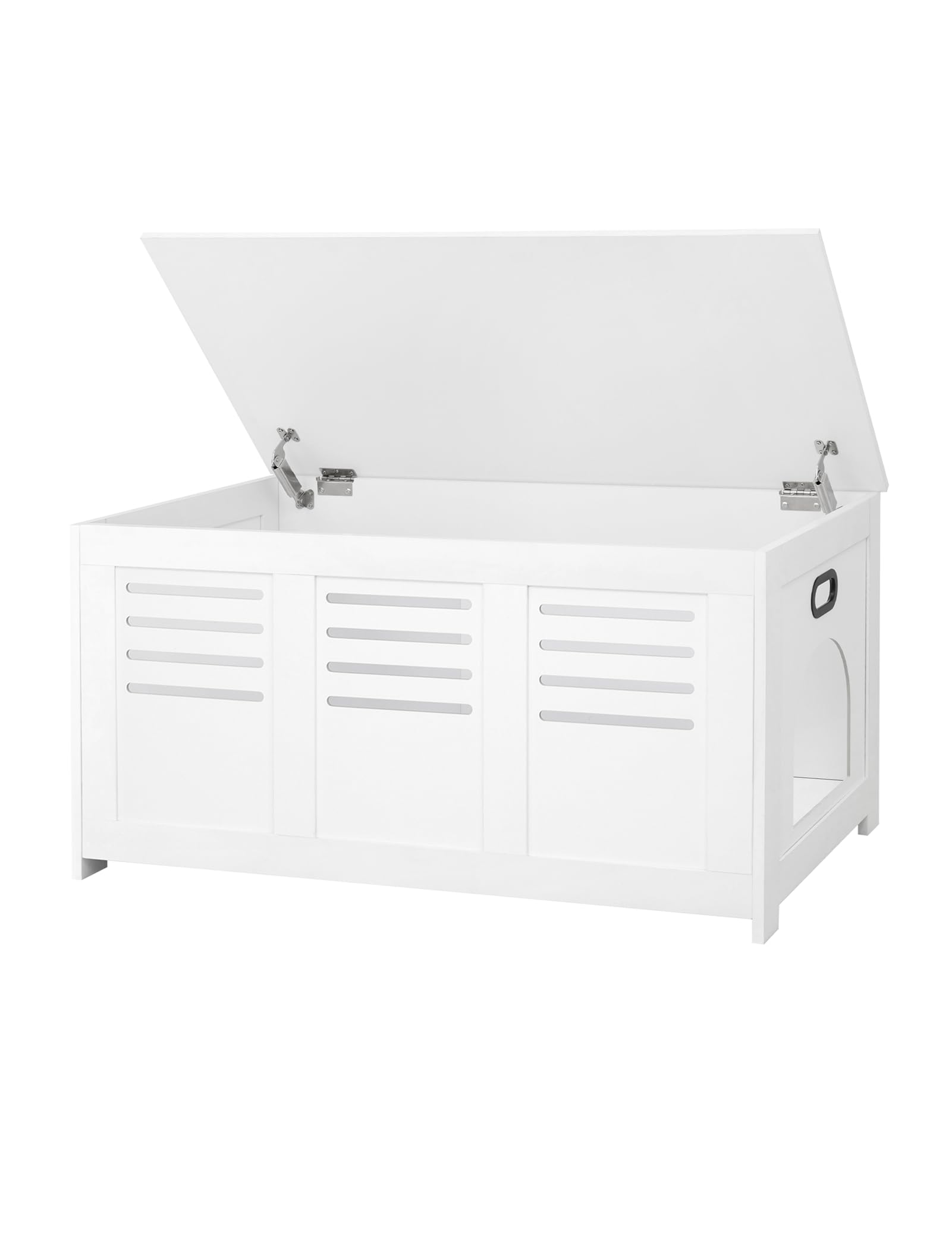 Dinzi Lvj Litter Box Enclosure, Flip Top Litter Box Furniture, Hidden Cat Washroom, Wooden Cat House, End Table, 39.4'' L X 19.7