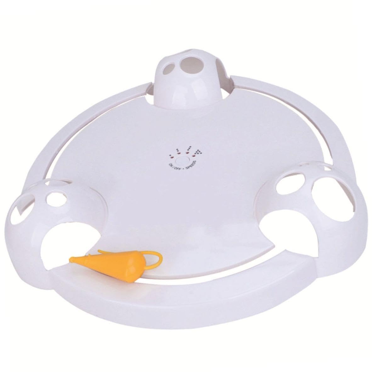 Ilsmysutra Cat Toy For Indoor Cats Hide Automatic Cat Toy For Bored Indoor Cats (White) | Cat Supplies | Toys