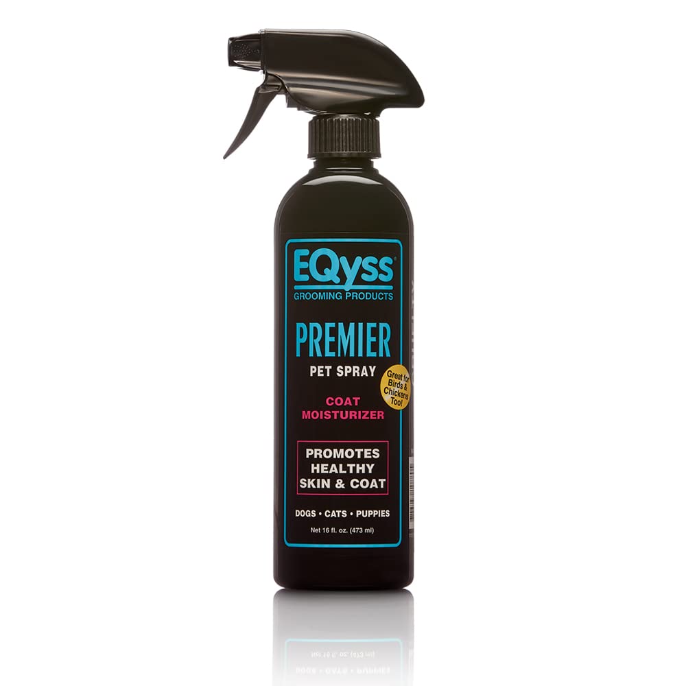 EQyss Premier Pet Spray - Moisturizes & Conditions for Healthy Skin & Coat, Non- greasy, Repels Dust & Dirt - Great for Dogs, Ca