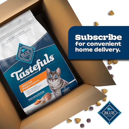 Blue Buffalo Tastefuls Weight Control Natural Adult Dry Cat Food, Chicken 3lb bag