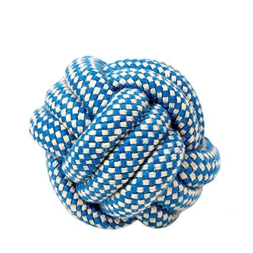Pups&Pets Pets/Dogs/Cats Chew Durable Rope Knot Ball Toy/Teeth Cleaning/Playing Toy For Kittens/Cats/Puppy And Dogs (Large Size)