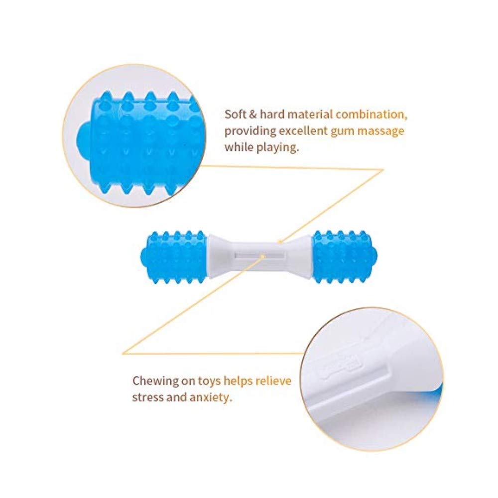 Puppy Teething Chew Toys Up To 88 Lbs Dog Dental Chew Toys For Gentle Chewers Promotes Dental Health Reduces Teething Discomfort Boredom Freshen Breath Made W/Pu Rubber 7 Inches