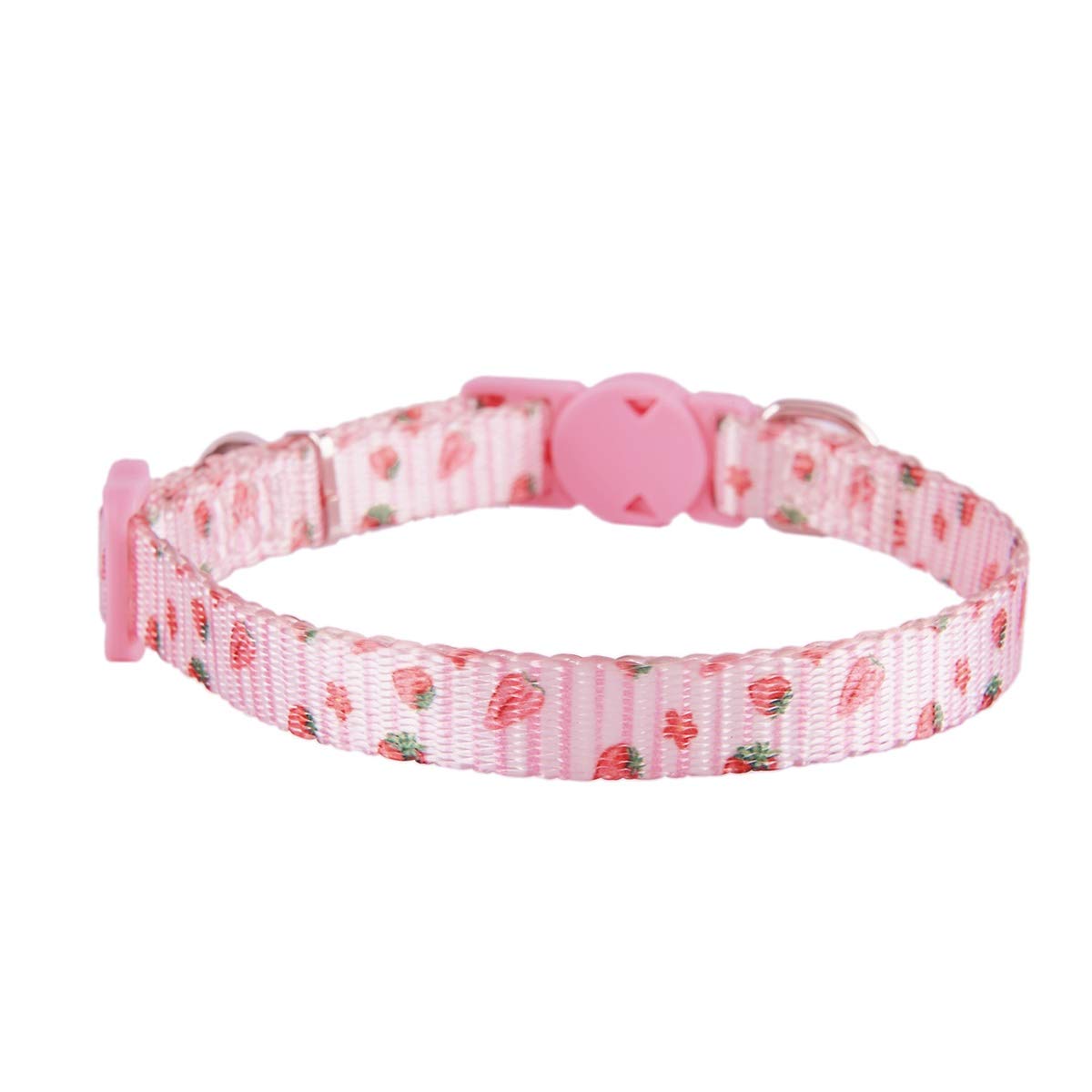 Ewinoom 2 Pack Floral Cat Collars Breakaway Kitten Collar With Bell Adjustable Cute Kitty Collar For Female Cats Pink Purple