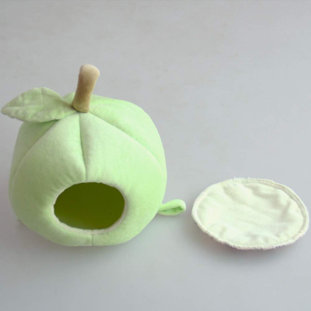 Aniac Pet Winter Hanging Fruit House Hammock Warm Bed Nest Accessories For Hamster Guinea Pig Hedgehog Chinchilla And Small Animals (Green)