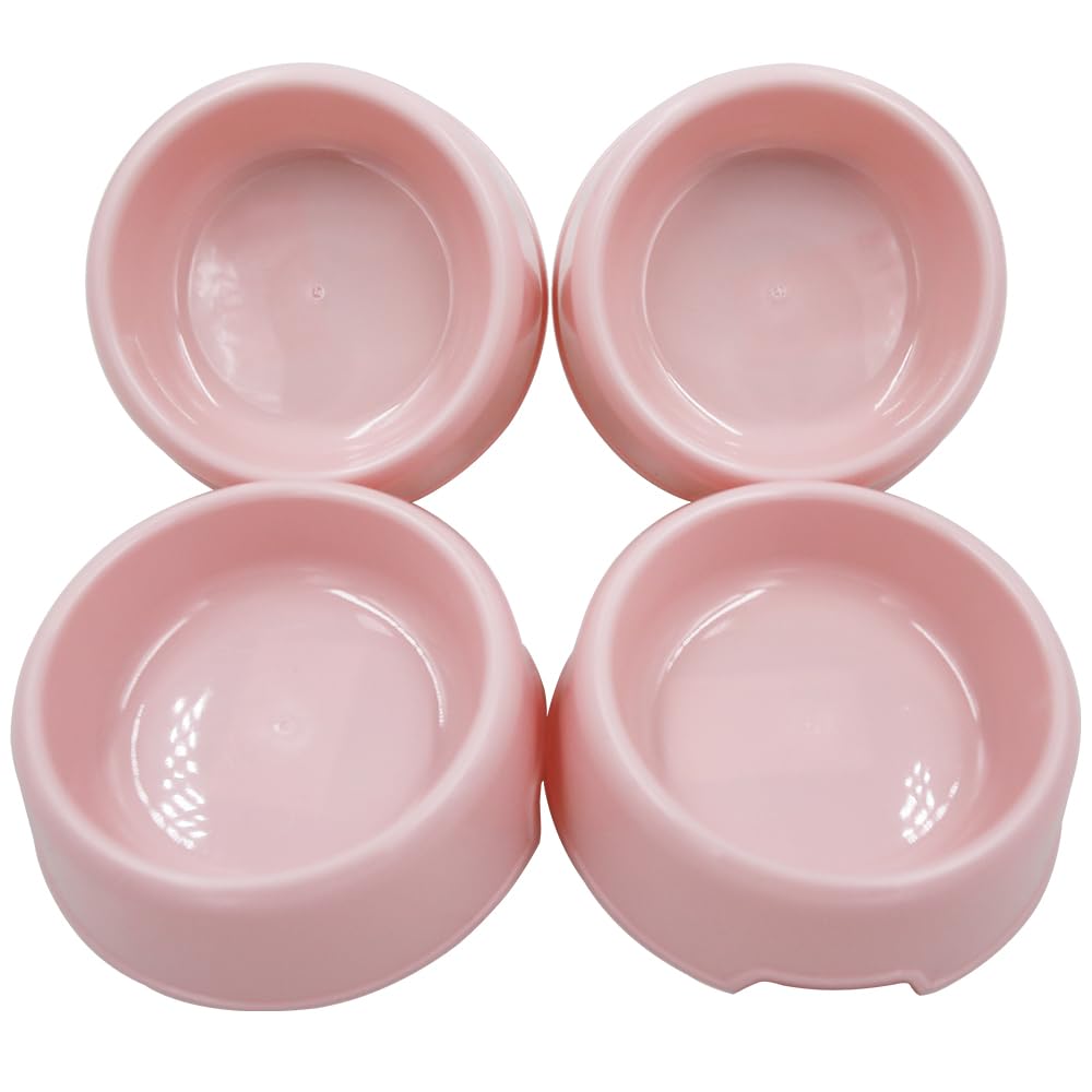 Dog Bowls Cat Bowls (Pink 4-Pack)