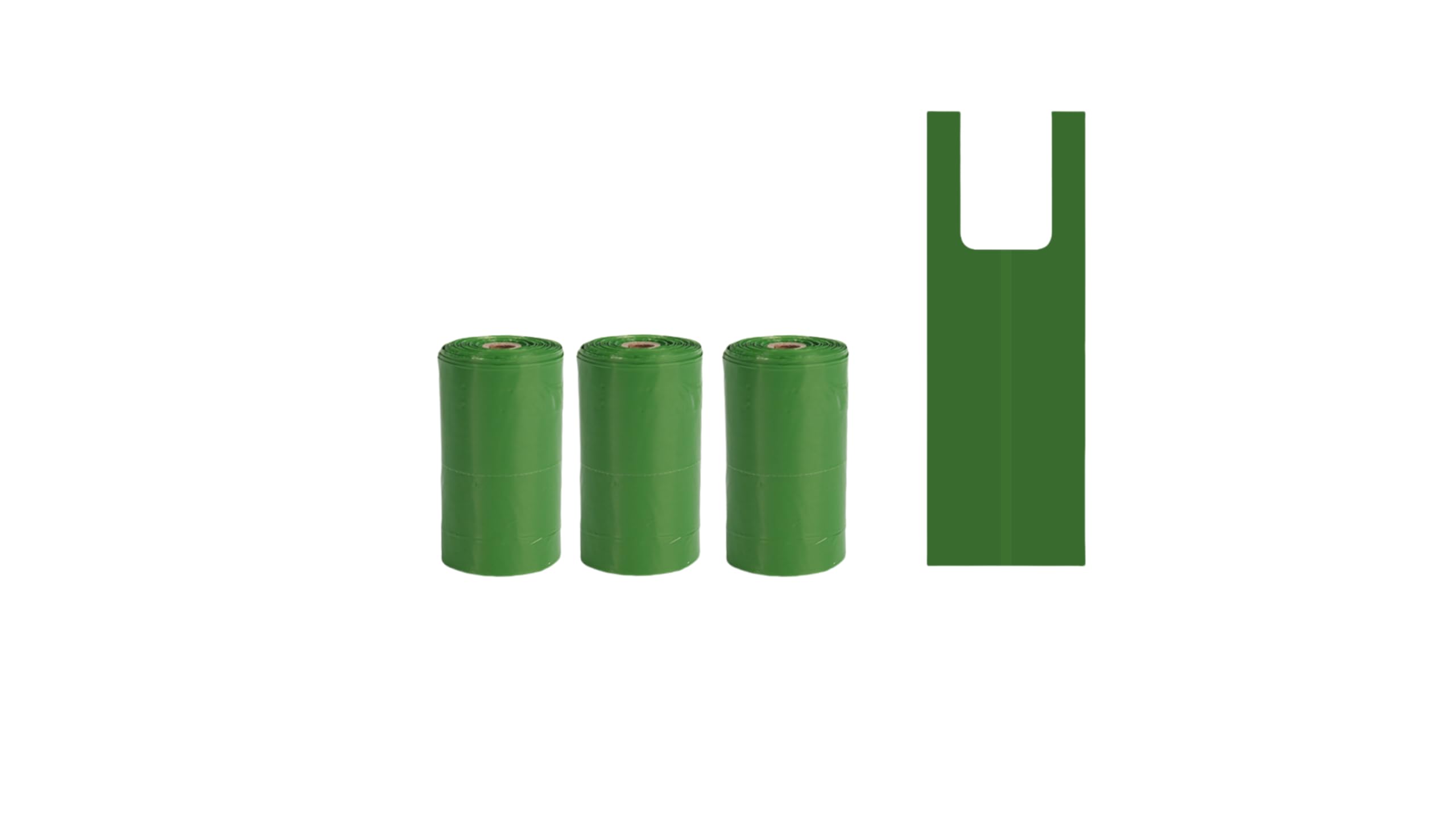 Cwyza Biodegradable T-Shirt Poop Bags With Easy-Tie Handles - Leak-Proof, Extra Thick Waste Bags For Small Dogs & Cats,3 Pack Of