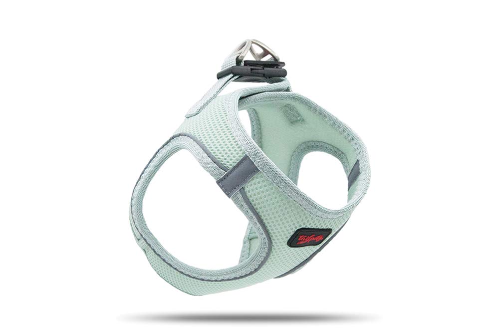 Tailpetz Dog Harness with Breathable Mesh, Reflective, Step-in, No Pull Dog Vest Harness for Small and Medium Dogs and Cats, Moo
