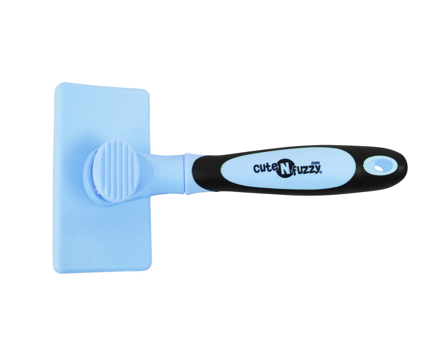 Cutenfuzzy Self Cleaning Pet Slicker Brush, Blue, Large