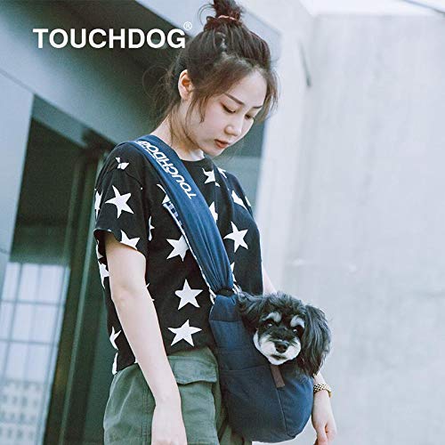 Touchdog 'Toga-Bark' Over-The-Shoulder Hands-Free Pet Carrier, One Size, Blue