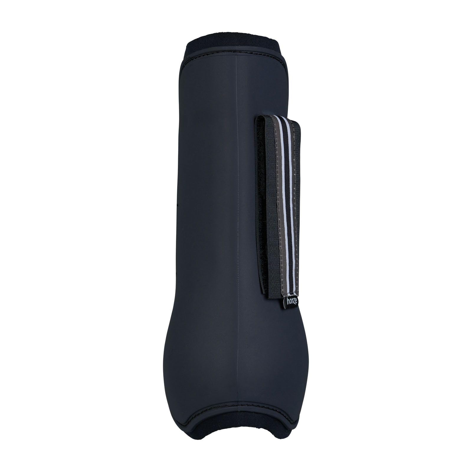 Horze Adepto Open Front Tendon Boots | Durable Shell With Neoprene Lining - Dark Navy - Warmblood