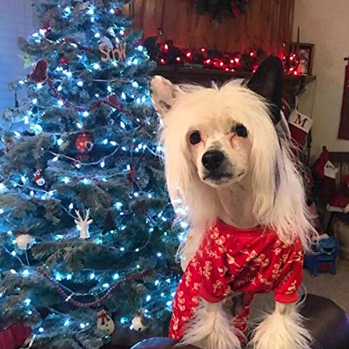 Cutebone Dog Pajamas Dog Coat Xmas For Puppy Dog Apparel Dog Jumpsuit Pet Clothes Pajamas Puppy Clothes P18Xl