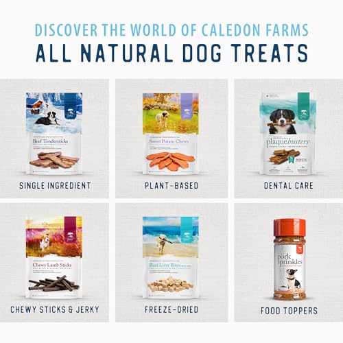 Caledon Farms Plaque Busters with Bacon Dog Treats: Grain Free, Gluten Free, No Additives, Colors or Preservatives, Brown 8 Coun