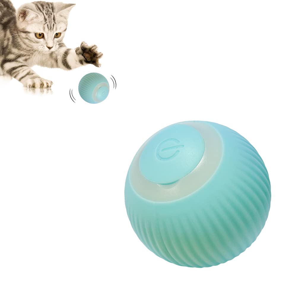 Pet'S Cat Toy Ball,Wloom Cat Toy,Magic Rolling And Sound Ball For Indoor Playing Stimulate Hunting Instinct For Your Kitty. (Gre