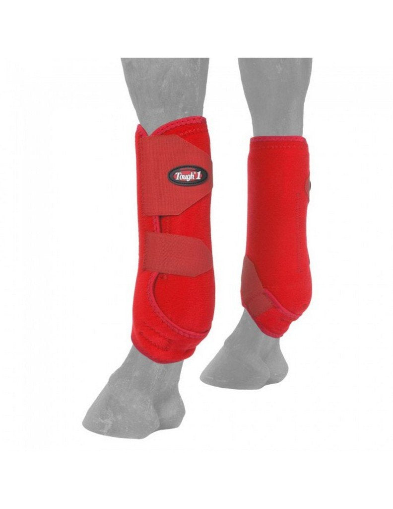 Tough 1 Vented Sport Boots Rear M Red