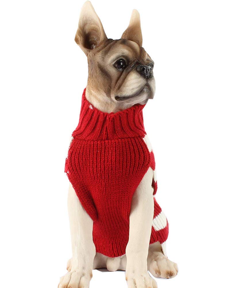 BOBIBI Dog Sweater Christmas Pet Cat Winter Knitwear Warm Clothes