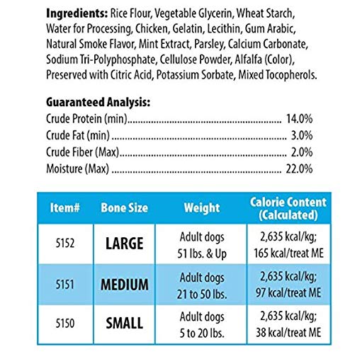 Loving Pets Orabone Dental Treat For Dogs, Individually Wrapped, Small, 60 Pieces Per Pack