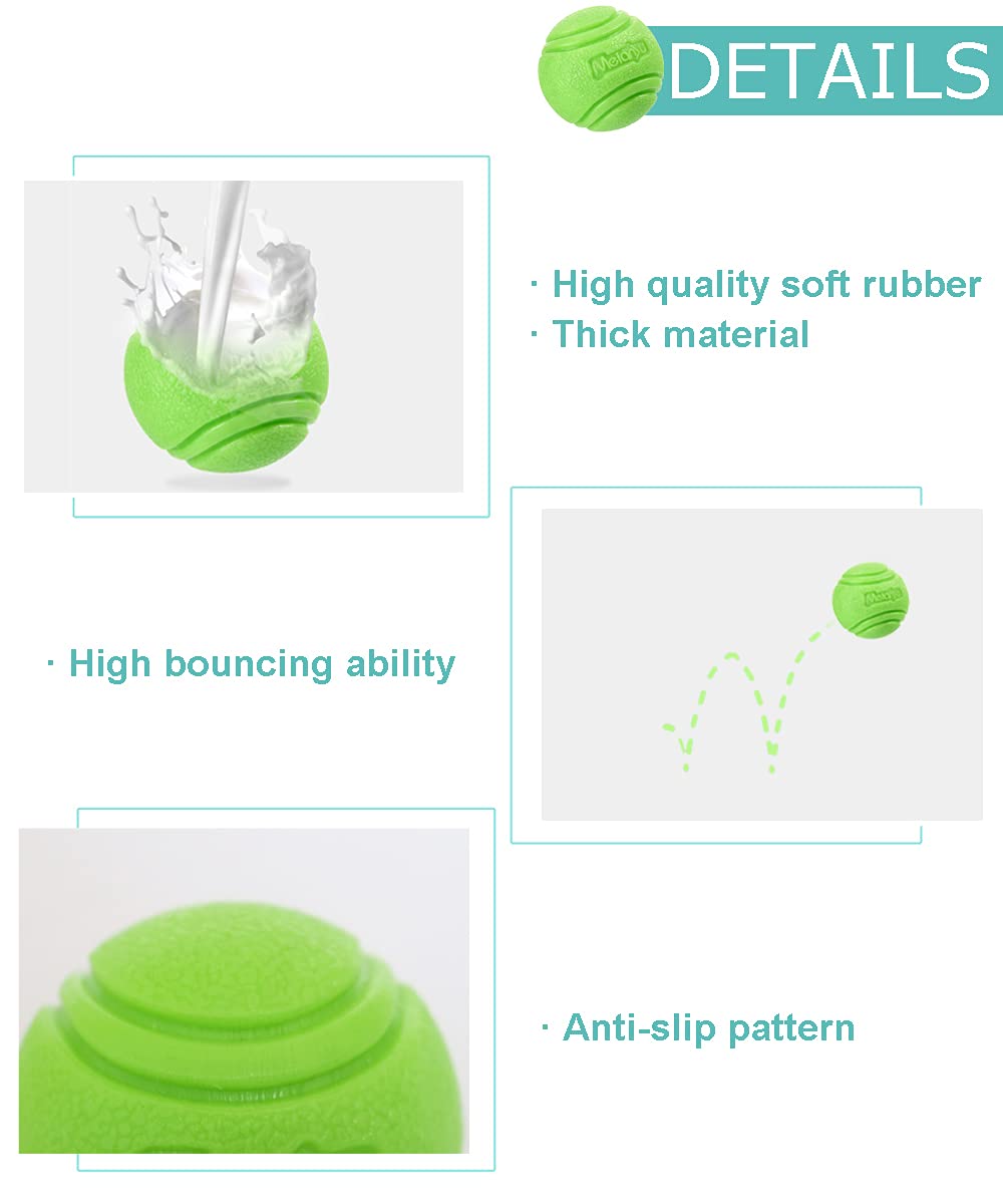 Vitalili 4 Pcs Rubber Balls For Dogs Toy Balls Water Ball Toy High Bounce Dog Training Ball Chew Resistant Dog Ball Sets For Medium Dogs 30-60 Lbs Belgian Malinois Gifts (6Cm)