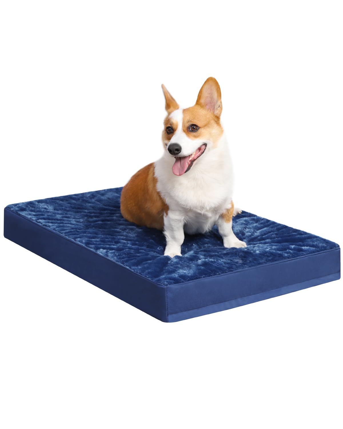 Ksiia Orthopedic Dog Bed - Waterproof Crate Bed For Medium Dogs, Deluxe Plush Washable With Egg Crate Foam & Removable Cover, 29