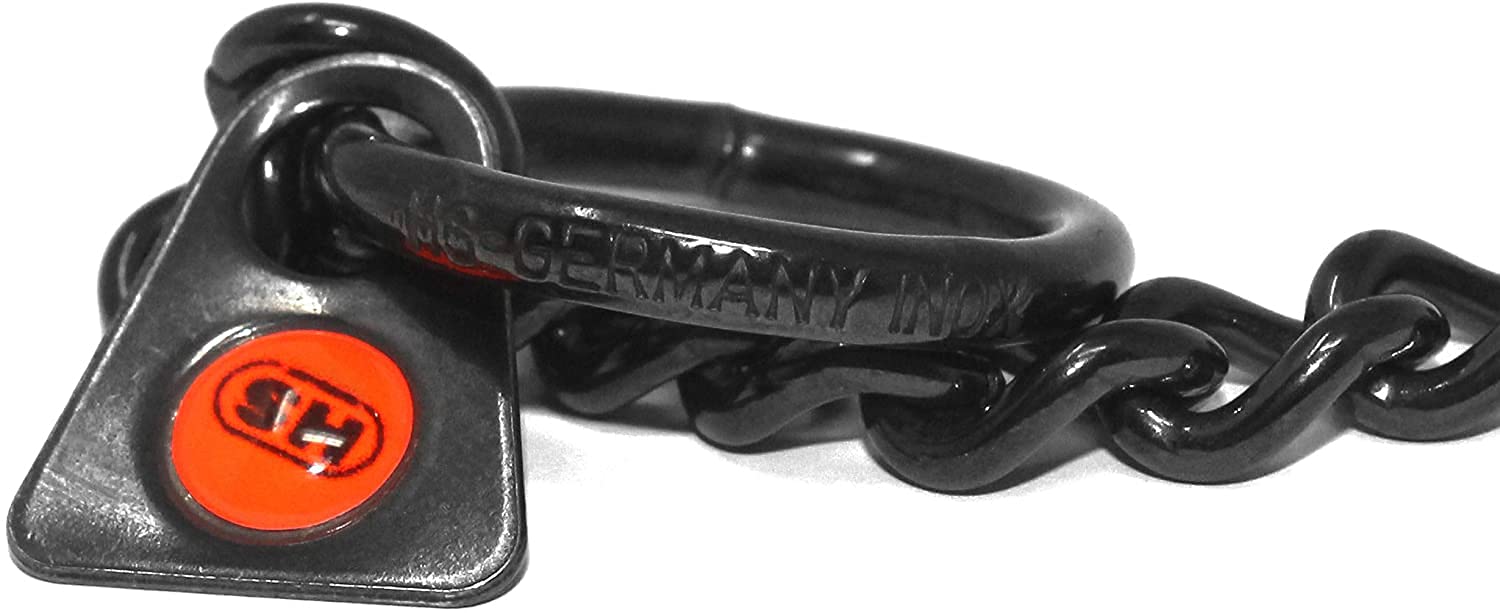 Herm Sprenger Black Stainless Steel Choke Collar for Dogs - 26in (65cm) No-Pull Slip Chain - Durable Metal Training Tool