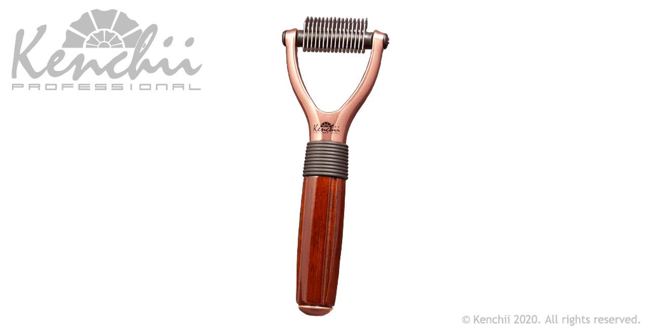 Kenchii Luxury Pet Grooming Rake - 16 Teeth - Enhance Your Pet'S Coat With Precision - Metal, Short Hair, Long Or Double Coat, Manual, Professional Precision, Durable Construction