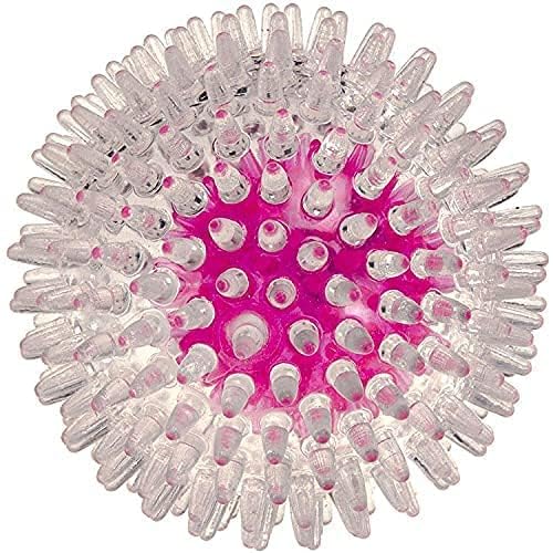 Woofy Dog Toy Large Size Spike Ball Chew Toy (Ball Inside Ball) with Solid Squeky Sound Good for Large Size Breed Dogs and Mediu
