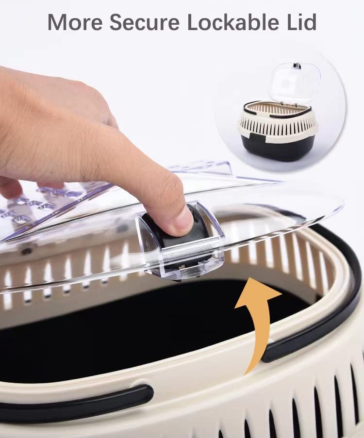 Kameiou Sky Blue Travel Small Animal Hamster Hedgehog Guinea Pig Cage Carrier For Hamster Hedgehog Ferret Guinea Pig Carrier Tra