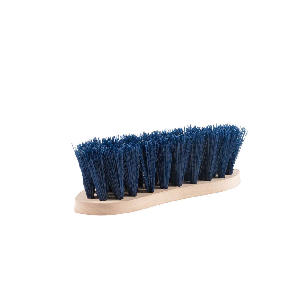 Horze Wood Back Hard Brush - 2In - Peacoat Dark Blue - One Size