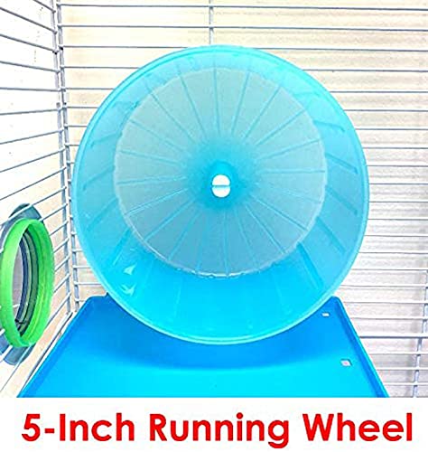 2-Levels Hamster Habitat Home House Rodent Gerbil Mice Rats Animals Critters Cage Expansible And Customizable With Hide House Ru