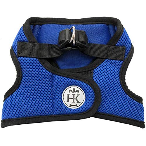 Huxley & Kent Hudson Walking & Training Harness - Blue (Extra-Large, 35-50Lbs) - Easy Control Step-In Mesh Vest Harness With Ref