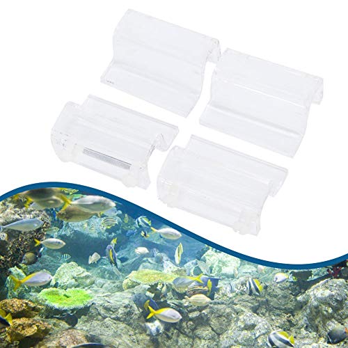 Hffheer 4Pcs Aquarium Lid Clips Acrylic Fish Cover Clip Glass Cover Holder Aquarium Fish Cover Support Clamp Accessory