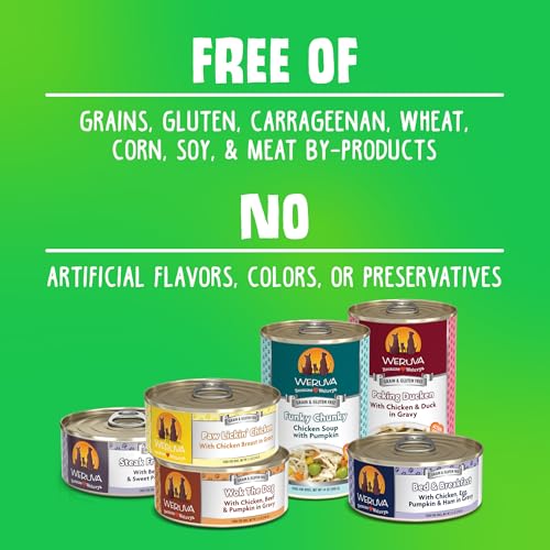 Weruva Classic Dog Food, Grandmas Chicken Soup with Chicken Breast & Veggies, 5.5oz Can (Pack of 24)
