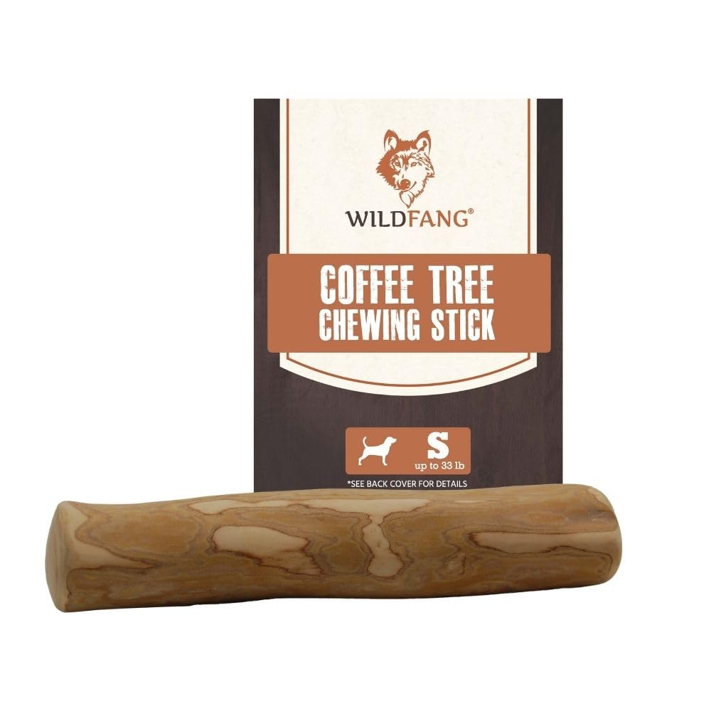 Wildfang Coffee Wood Dog Chew Small - Natural Chewing Stick for Dogs, Chewing Bone for Dogs Muscle Training (Size S)