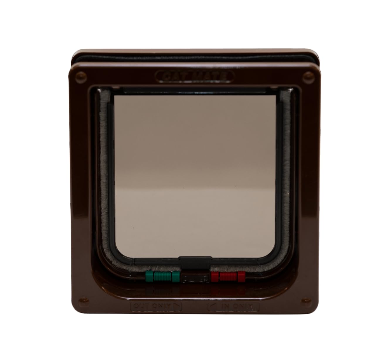 Cat Mate 4 Way Locking Cat Flap With Door Liner, Brown