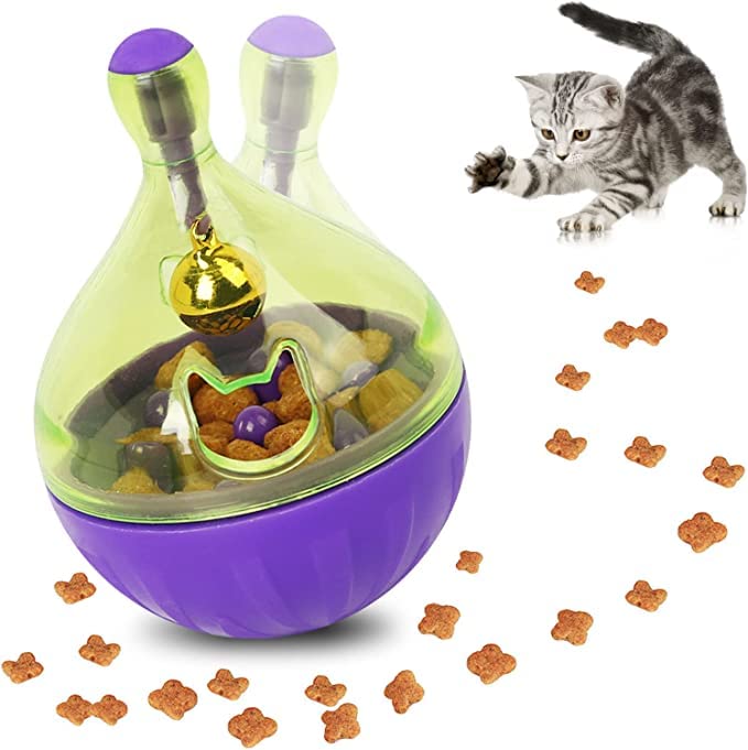 Woofy Tumbler Pet Leaking Ball Toys  Slow Feeder Food Dispensing Leaking Food Treat Ball Toy for Cat & Puppies