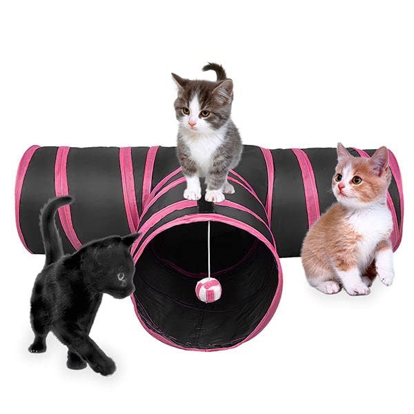Pet Life Cat House, Pink/Black
