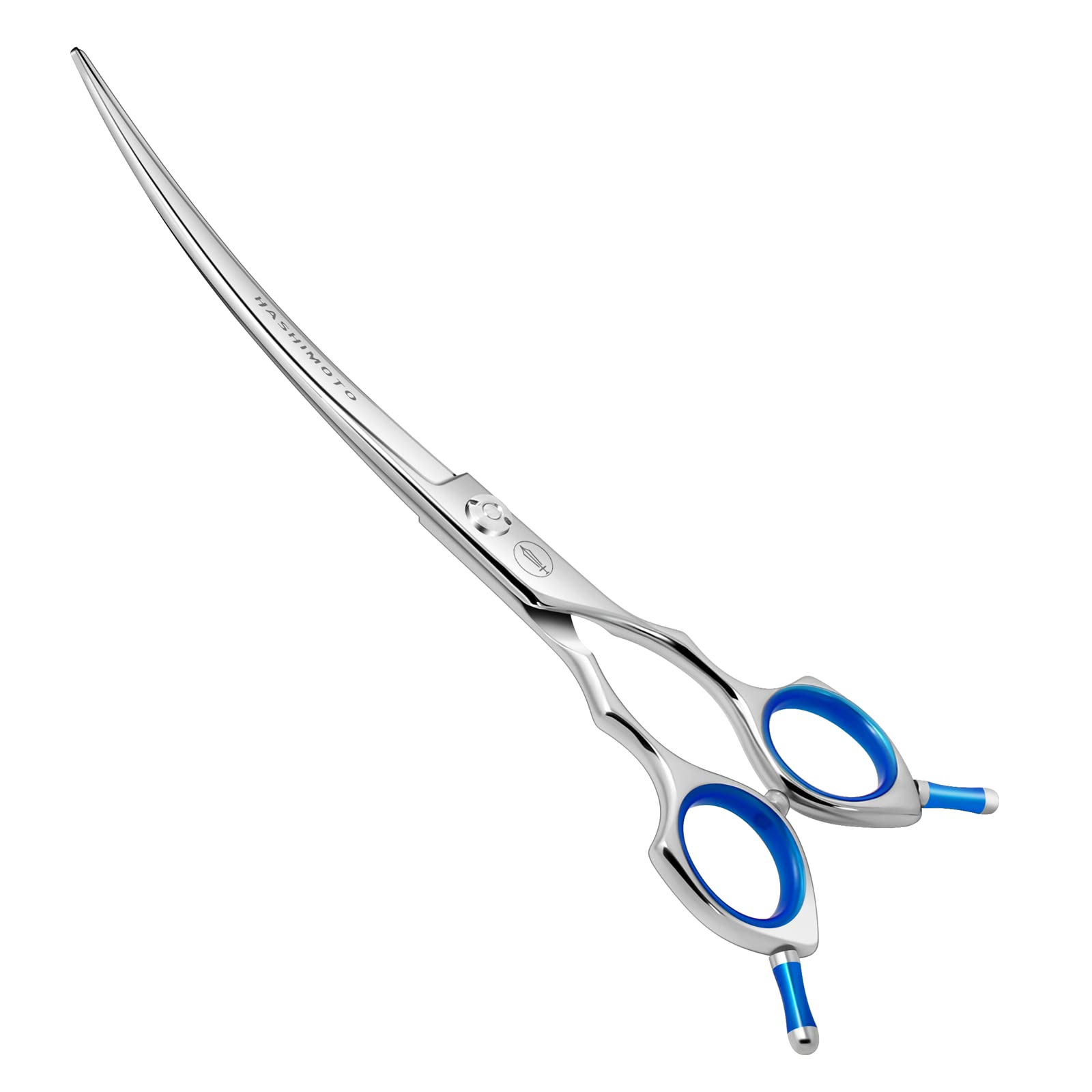 Hashimoto Dog Grooming Scissors, Curved Scissors For Dog Grooming, 7.5 Inch, 30 Degree Of Curved Blade,Light Weight, Pet Shears 