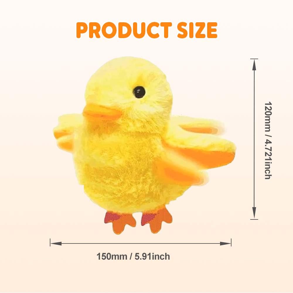 Cat Toys Rechargeable Flapping Duck 2025 New Interactive Cat Toy Beating Wings Duck With Lifelike Quack Chirping, Touch Activate