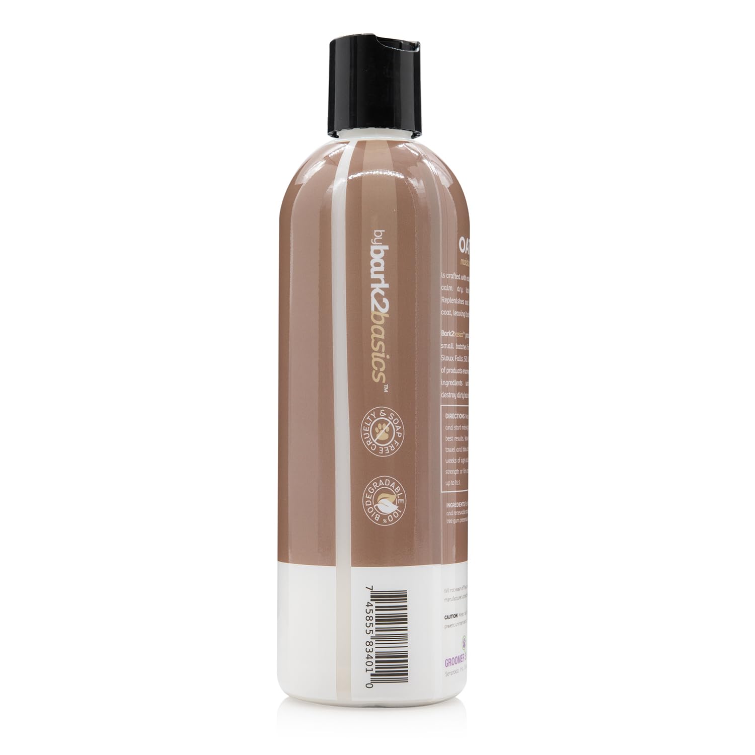 Bark2Basics Oatmeal Dog Shampoo, 16 Oz - Natural Colloidal Oatmeal, Natural Ingredients, Calms Dry Itchy Irritated Skin, Moistur