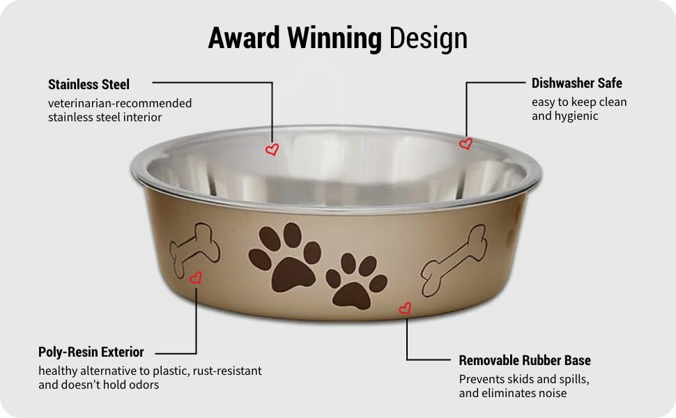 Loving Pets Bella Dog Bowl Size: Medium (2.25' H X 6.75' W X 6.75' D), Color: Murano Blue