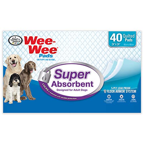 Four Paws Wee-Wee Super Absorbent Pads For Dogs Super Absorbent 40 Count