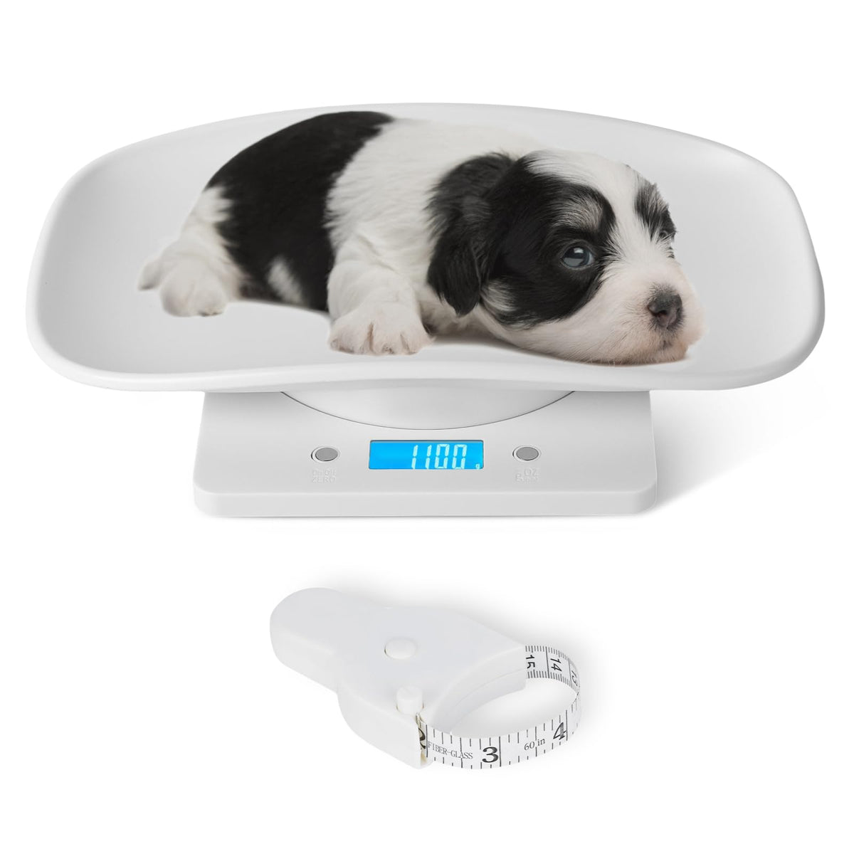 Ytcykj Digital Pet Scale, Multi-Function Lcd Scale Digital Weight With Height Tray Measure Accurately, Perfect For Puppy/Kitten/Hamster/Hedgehog/Food, Capacity Up To 22 Lb, Length 11Inch