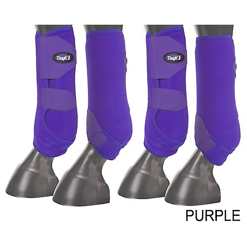 Tough 1 Extreme Vented Sport Boots Set, Purple, Large
