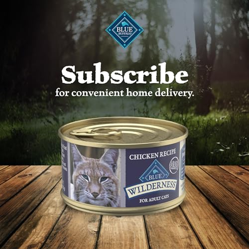 Blue Buffalo Wilderness High-Protein Grain-Free Wet Kitten Food, Chicken Pat   Recipe, 3-oz Cans, 24-Count