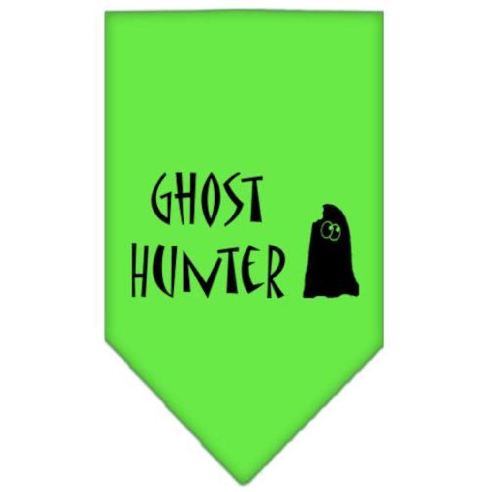Mirage Pet Products Ghost Hunter Screen Print Bandana for Pets, Small, Lime Green