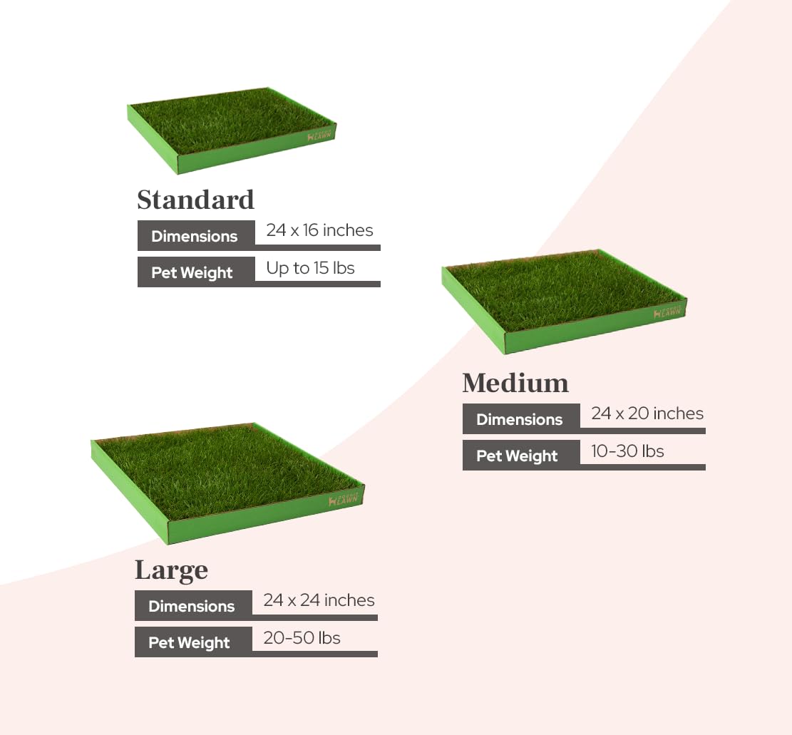 Doggielawn Real Grass Puppy Pee Pads- 24 X 20 Inches - Perfect Indoor Litter Box For Dogs - No Mess, Easy-To-Use - Potty Training For Pets - Eco-Friendly Disposable Bathroom With Real Living Grass