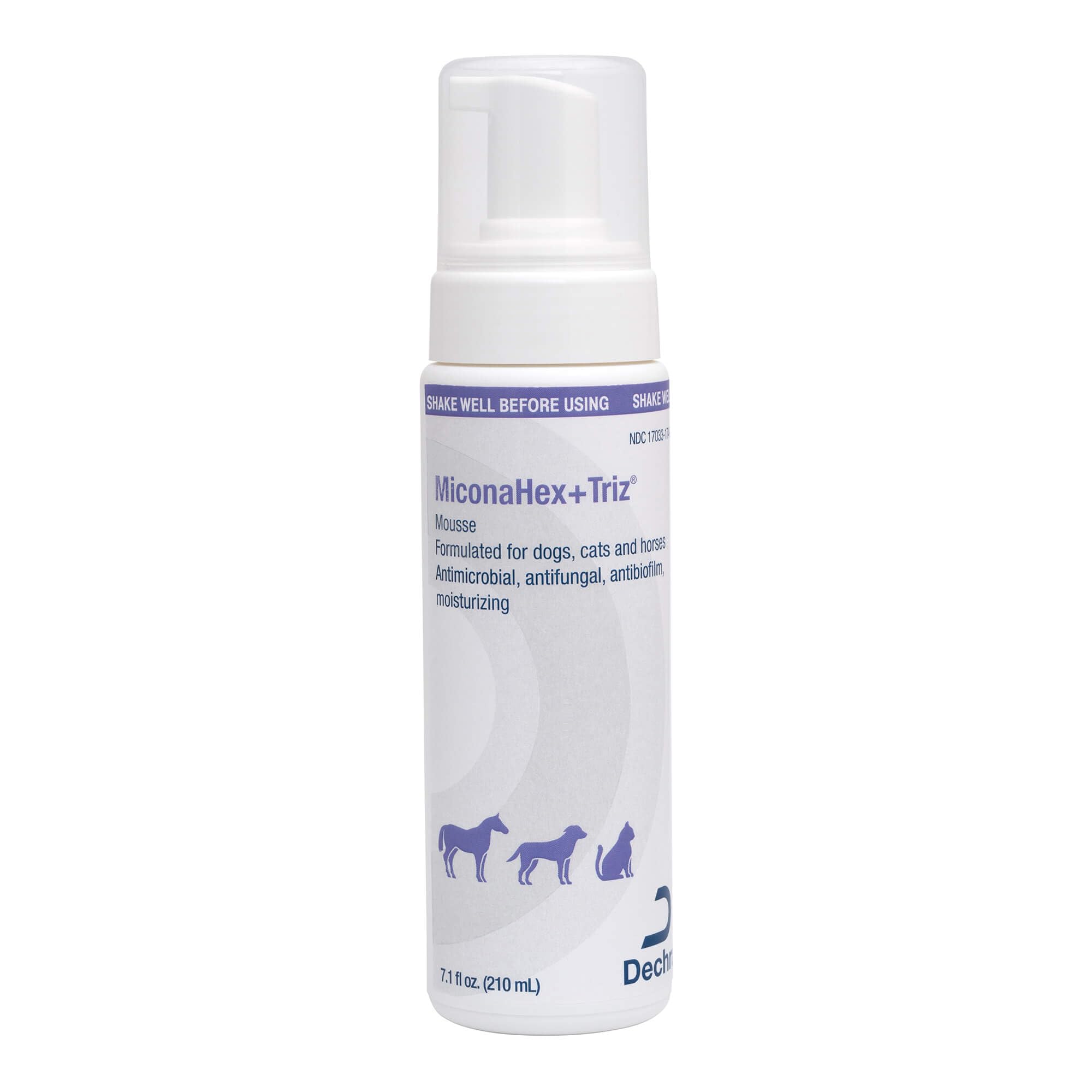 Miconahex+Triz Mousse For Dogs, Cats And Horses, 7.1 Oz