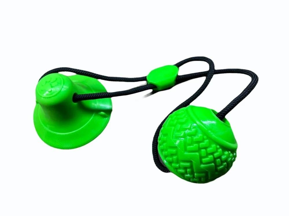 Premiumav Dog Tooth Cleaning Ball  BiteResistant Chew Toy With Suction Cup, MultiFunctional Interactive Dog Toy For Indoor & 