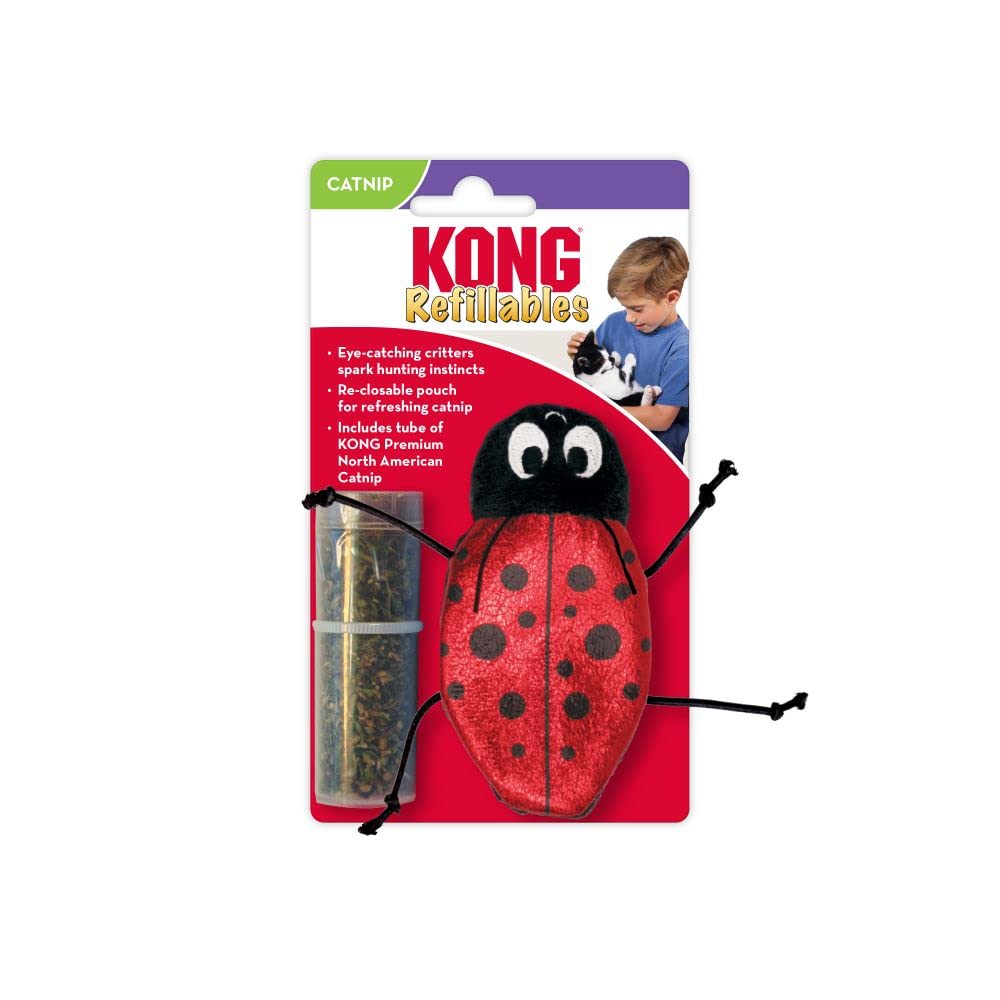 Kong Refillables Catnip Ladybug Toy