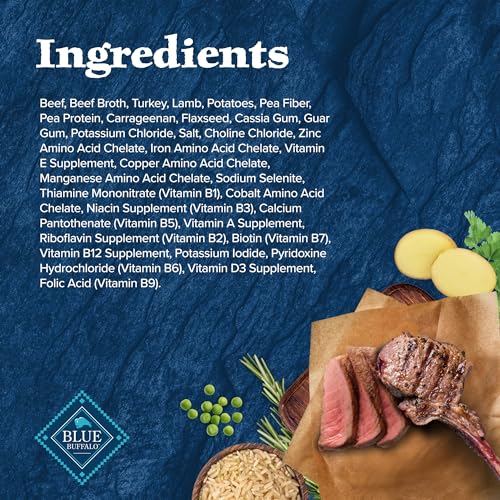 Blue Buffalo Wilderness Rocky Mountain Recipe Senior Wet Dog Food, High-Protein & Grain-Free, Made with Natural Ingredients, Red