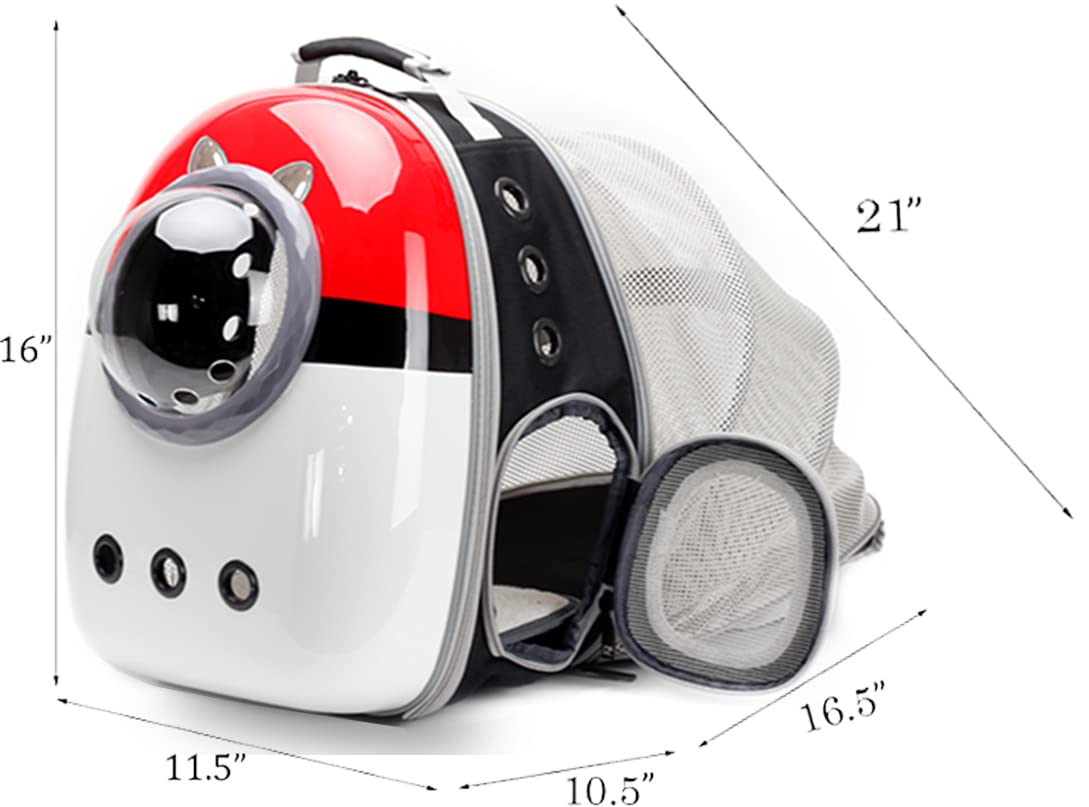 Back Expandable Cat Carrier Backpack, Backpack For Cats Kitten Small Puppy, Airline Approved Cat Bubble Backpack, Space Capsule